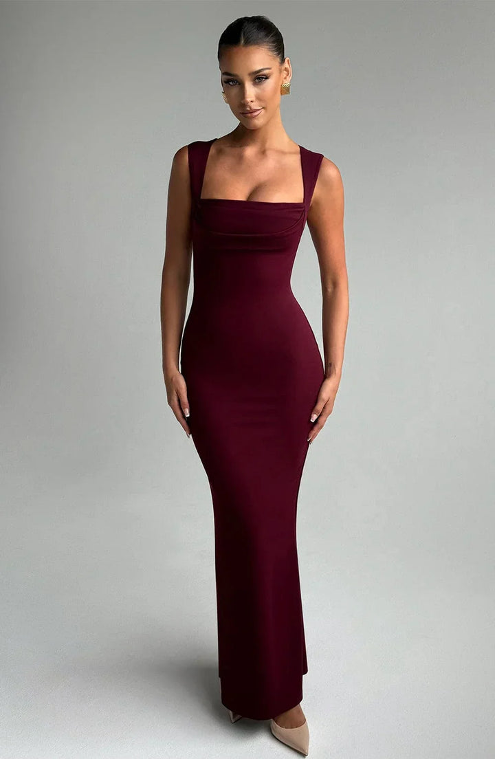 Abito Lungo Donna Senza Maniche Elegante - Vesarelli