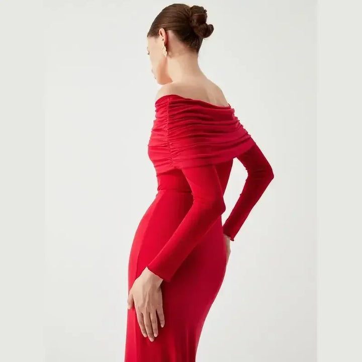 Abito Lungo Donna Spalle Scoperte Elegante - Vesarelli