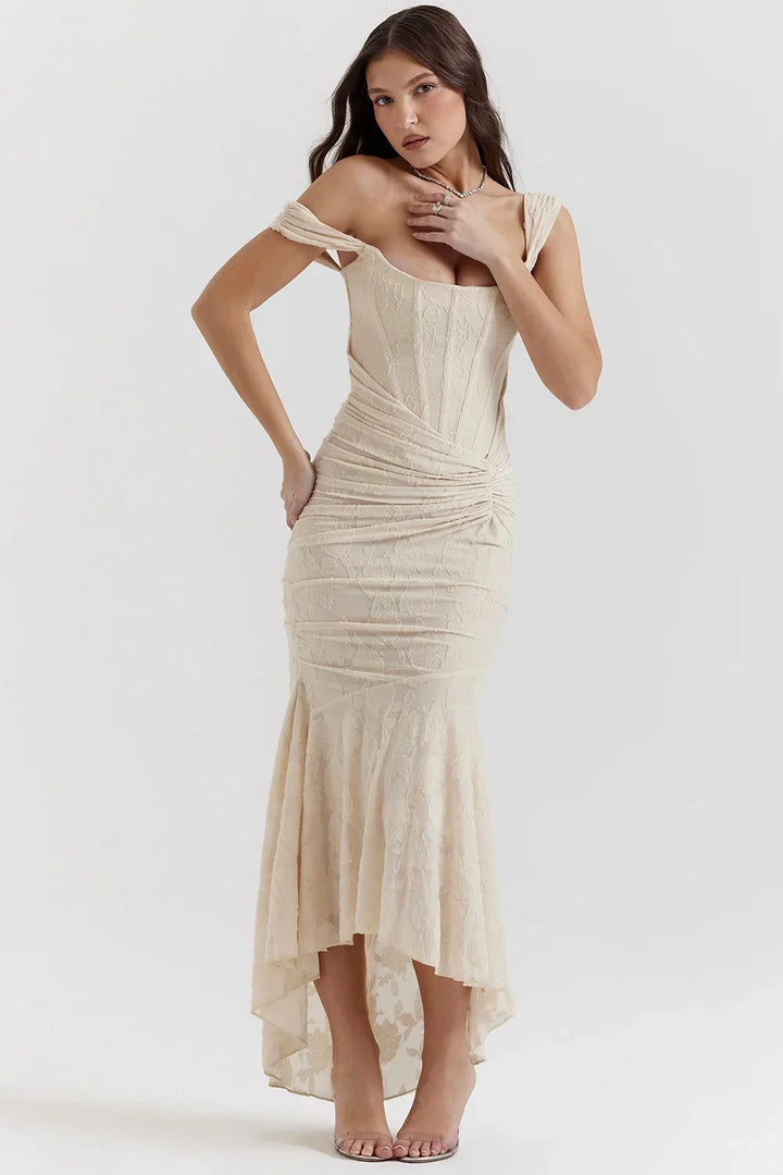 Robe maxi femme en coton, à motif floral coloré, avec bretelles larges et coupe fluide pour un confort optimal.