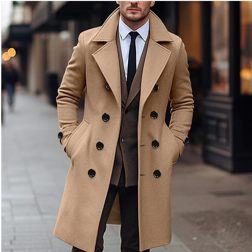 Cappotto Doppiopetto Uomo Estivo Vestibilità Classica