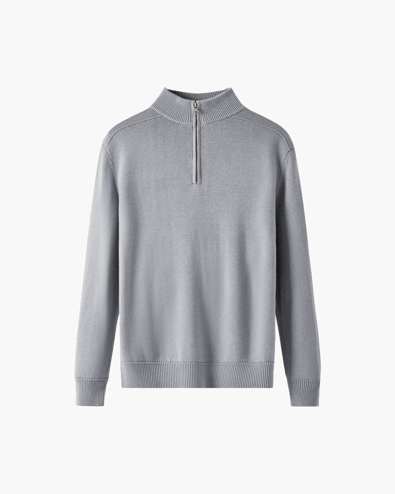 Maglione Uomo Lana Merino con Zip Vestibilità Comfort - Vesarelli
