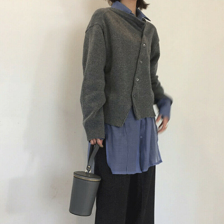 Cardigan Donna in Maglia Avvolgente Comoda Elegante