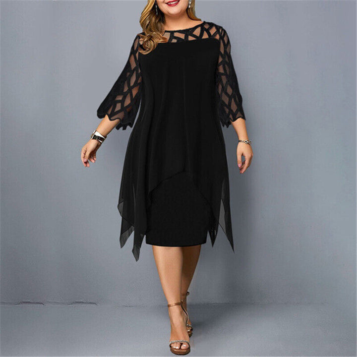 Abito Midi Donna Taglie Forti Vestibilità Comoda