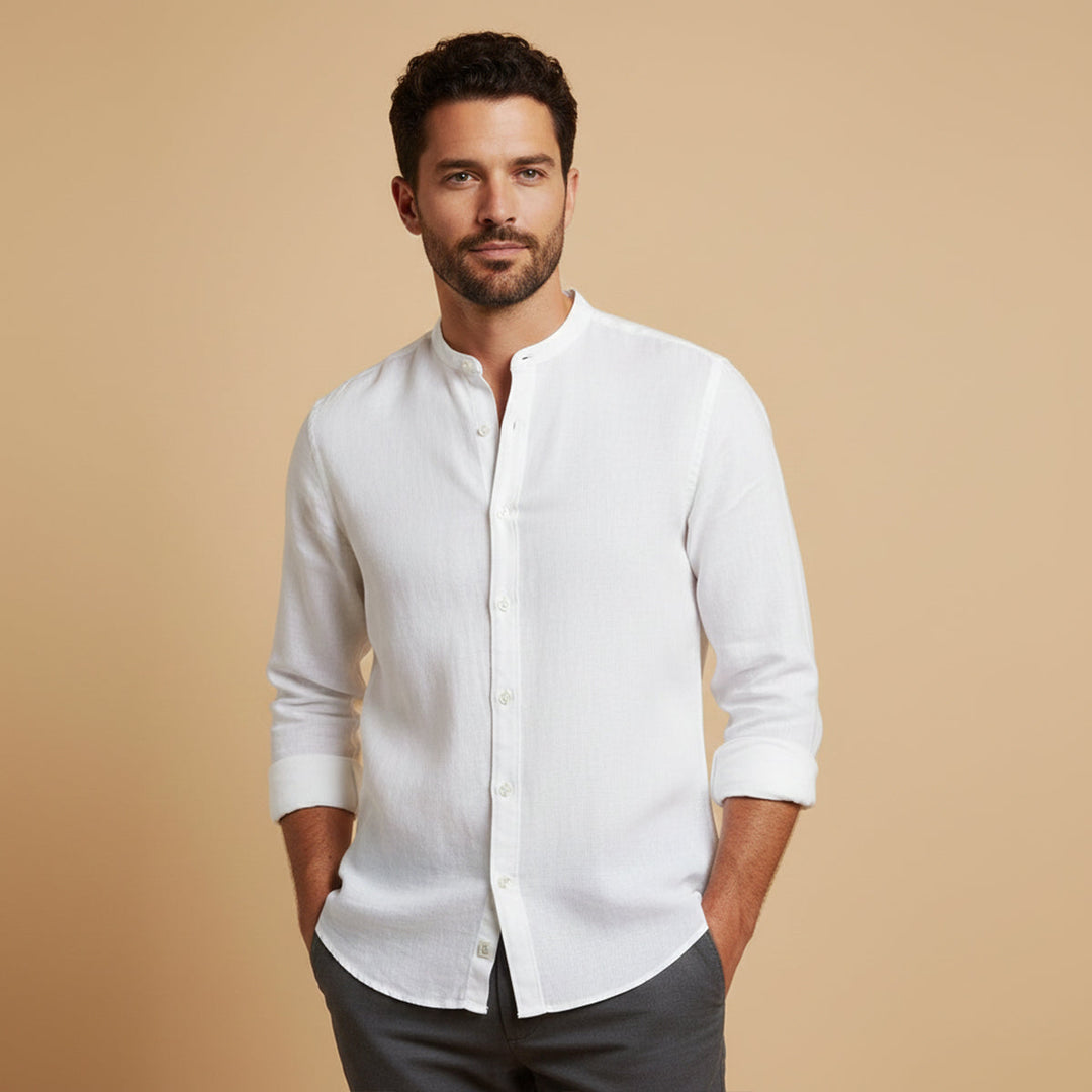 Camicia Uomo in Lino Estiva Classica Slim