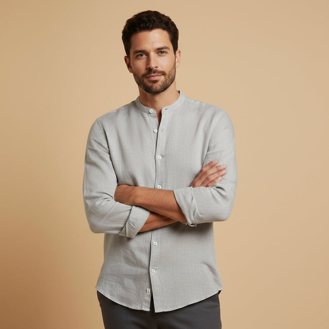 Camicia Uomo in Lino Estiva Classica Slim