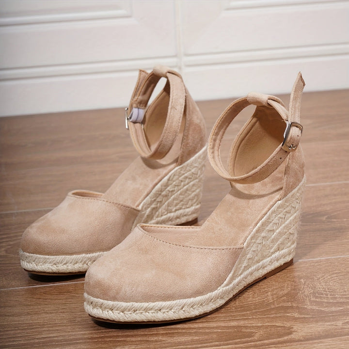 Sandali Donna in Rafia con Fibbia Comodi Moda - Vesarelli