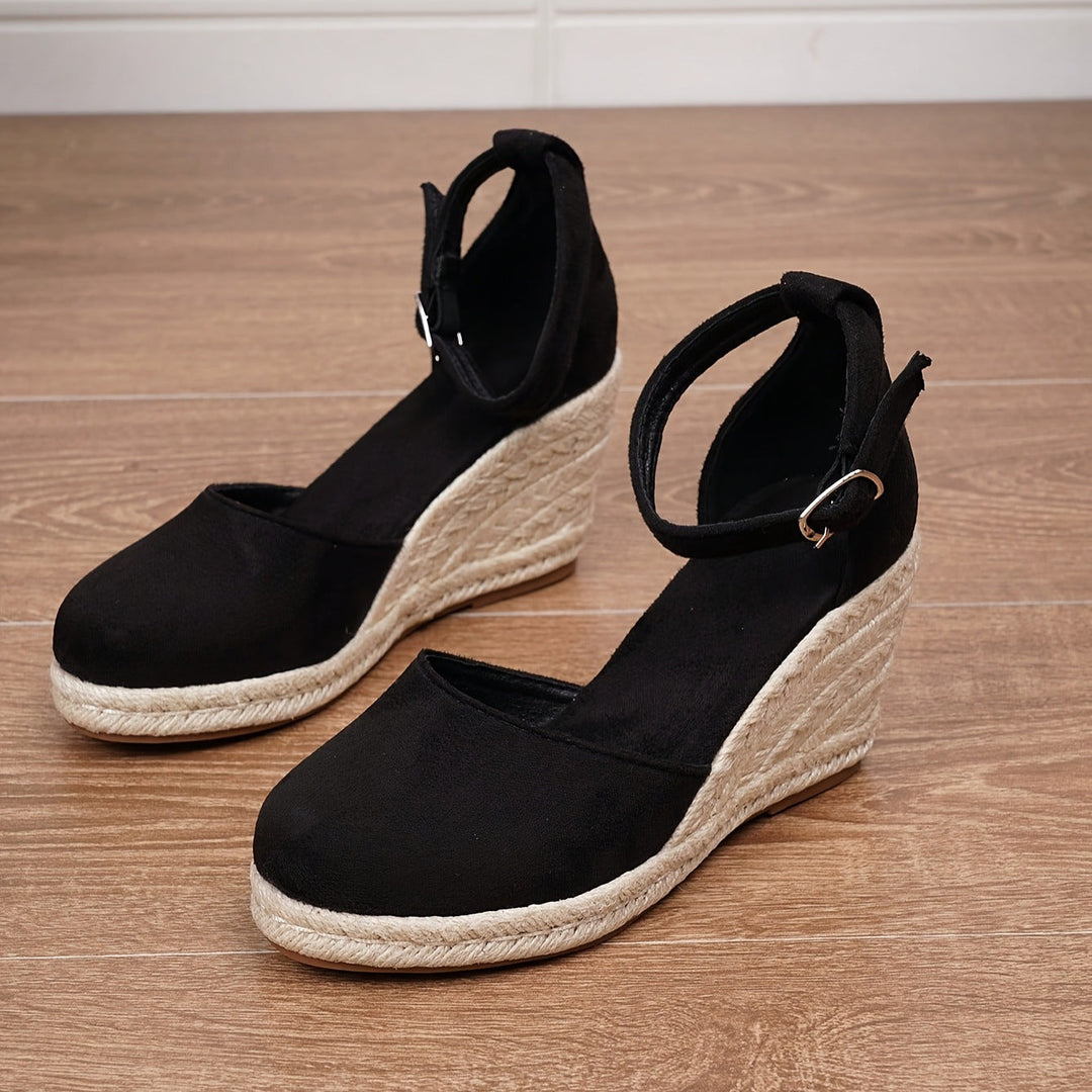 Sandali Donna in Rafia con Fibbia Comodi Moda - Vesarelli
