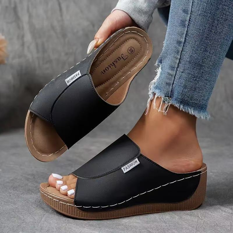 Sandali Donna Plateau Comfort Cinturini Regolabili Supporto Arco - Vesarelli