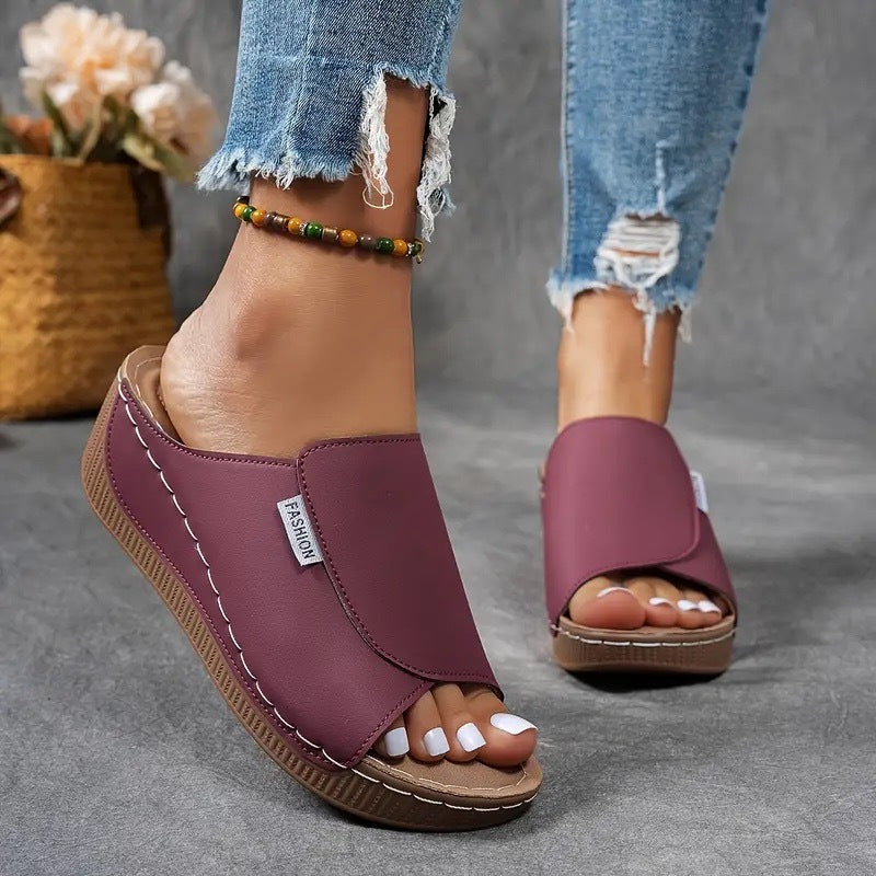 Sandali Donna Plateau Comfort Cinturini Regolabili Supporto Arco - Vesarelli
