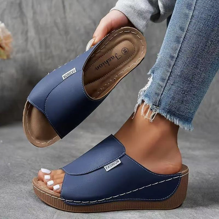 Sandali Donna Plateau Comfort Cinturini Regolabili Supporto Arco - Vesarelli