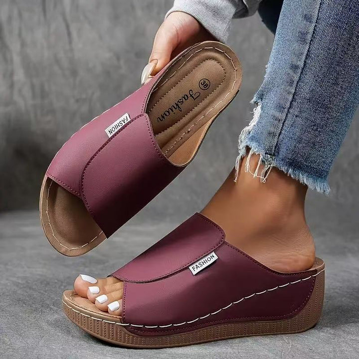 Sandali Donna Plateau Comfort Cinturini Regolabili Supporto Arco - Vesarelli