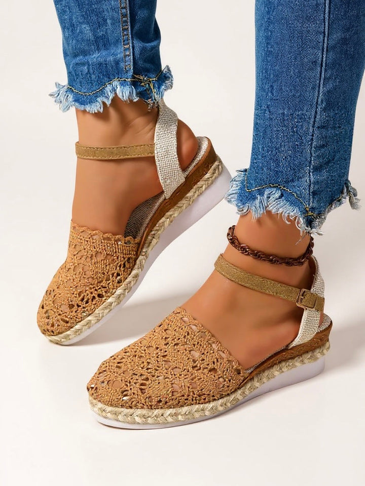 Sandali Espadrillas Donna Plateau in Crochet - Vesarelli