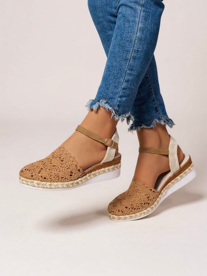 Sandali Espadrillas Donna Plateau in Crochet - Vesarelli