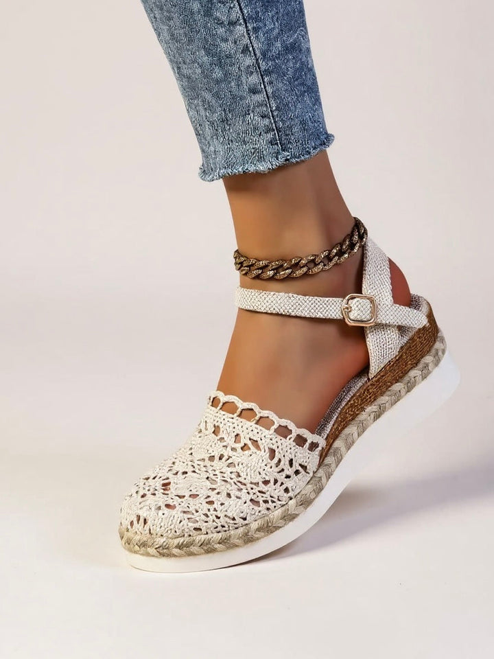 Sandali Espadrillas Donna Plateau in Crochet - Vesarelli
