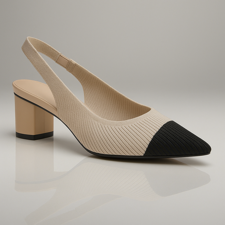 Scarpe Donna Punta Tacco Quadrato Stabile Elegante - Vesarelli