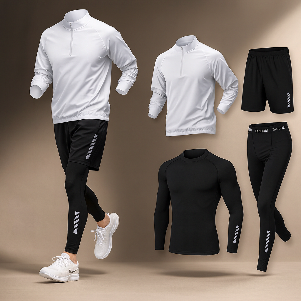 Set Sportivo Uomo Activewear Tessuto Tecnico Vestibilità Comoda - Vesarelli