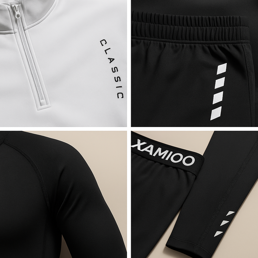 Set Sportivo Uomo Activewear Tessuto Tecnico Vestibilità Comoda - Vesarelli