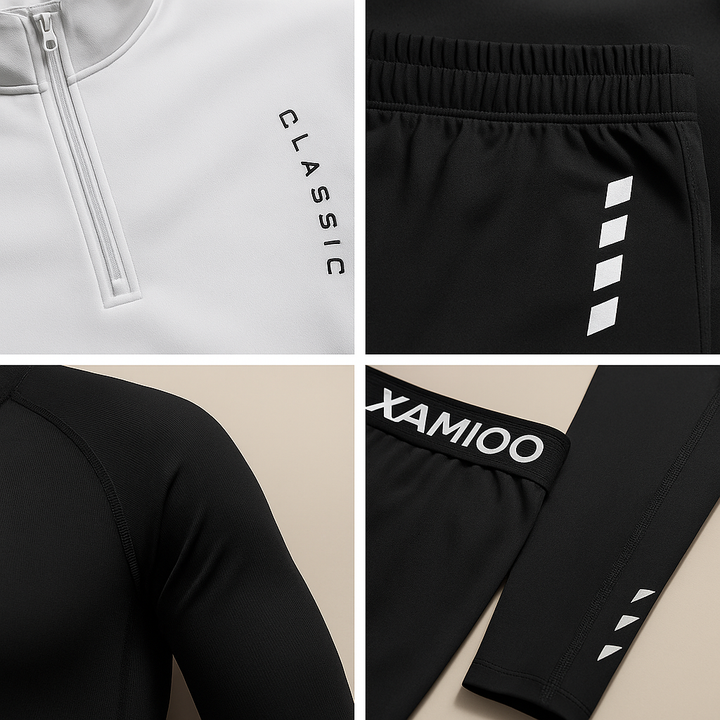 Set Sportivo Uomo Activewear Tessuto Tecnico Vestibilità Comoda - Vesarelli