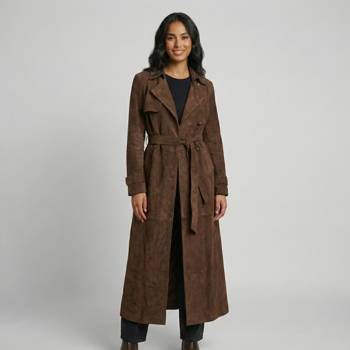 Trench Donna con Cintura e Rever Classico - Vesarelli