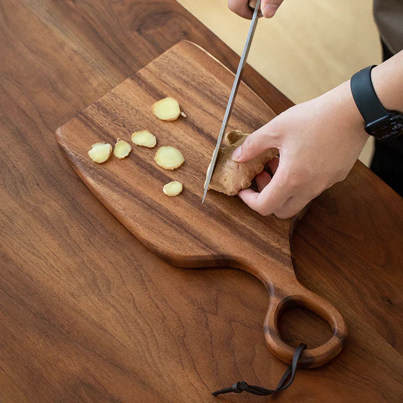 Tagliere Cucina Legno Noce Resistente Elegante