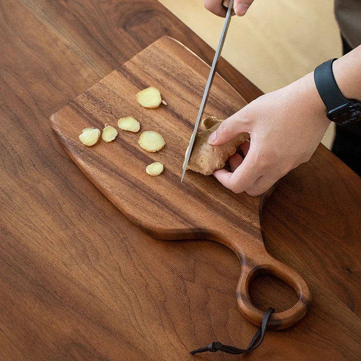 Tagliere Cucina Legno Noce Resistente Elegante