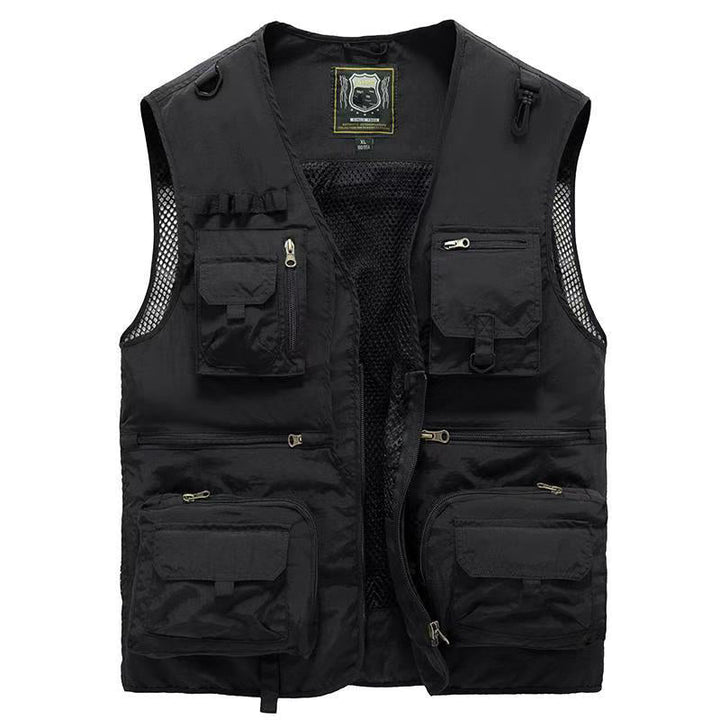Gilet Uomo Estivo Multitasche Leggero Traspirante Senza Maniche