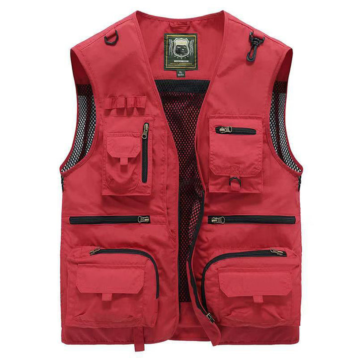 Gilet Uomo Estivo Multitasche Leggero Traspirante Senza Maniche