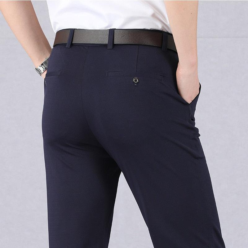 Pantaloni Uomo Elasticizzati Slim Fit Aderenti