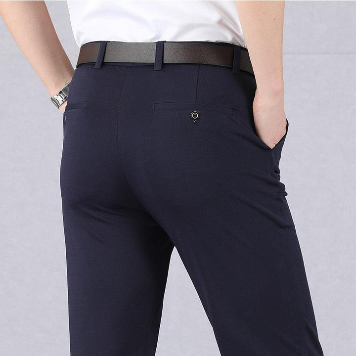Pantaloni Uomo Elasticizzati Slim Fit Aderenti