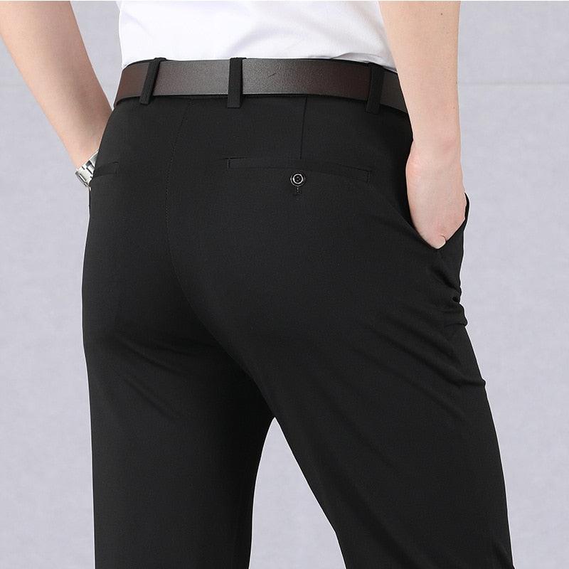 Pantaloni Uomo Elasticizzati Slim Fit Aderenti