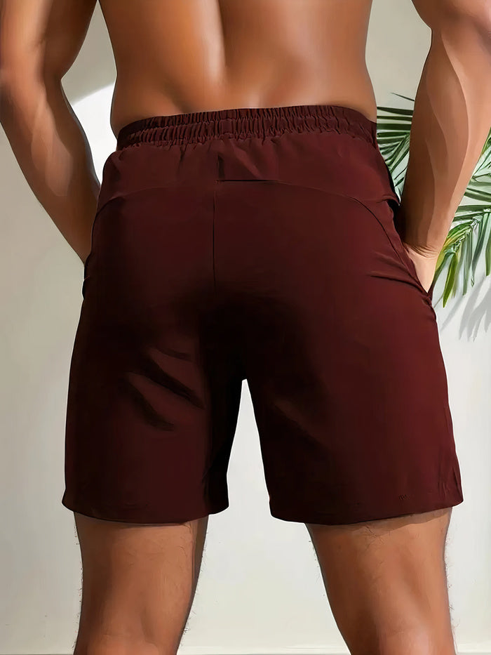 Pantaloncini Uomo Sportivi Tessuto Traspirante Asciugatura Rapida