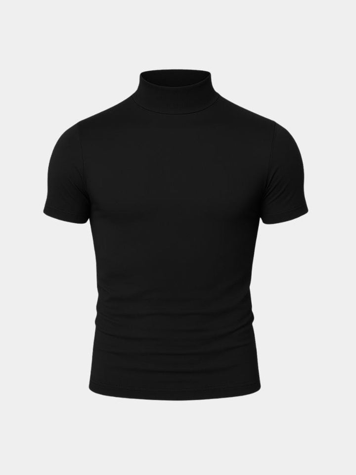 Maglietta Uomo Casual Collo Alto Slim Fit