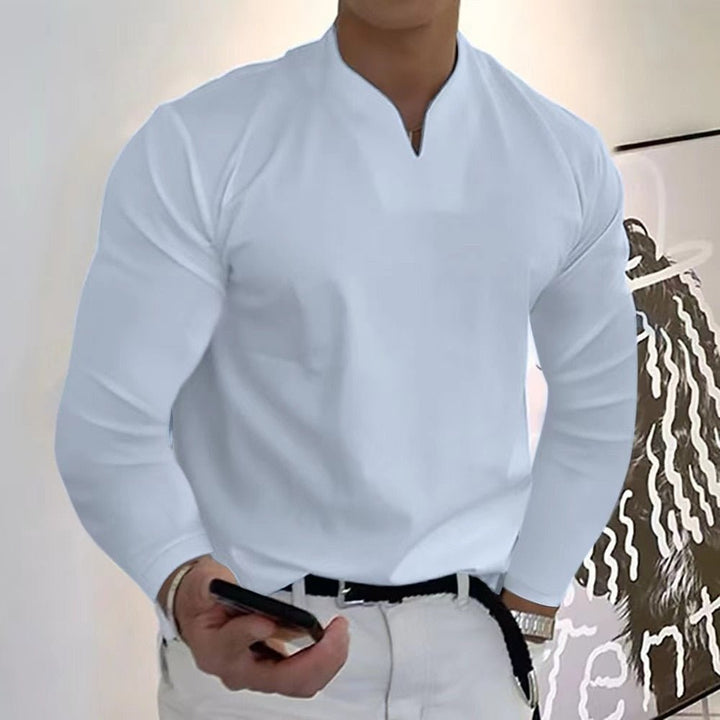 Camicia Uomo Senza Bottoni Tessuto Traspirante Morbido - Vesarelli