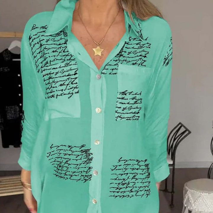 Camicetta Donna Estiva Tessuto Leggero Taglio Lungo Elegante - Vesarelli