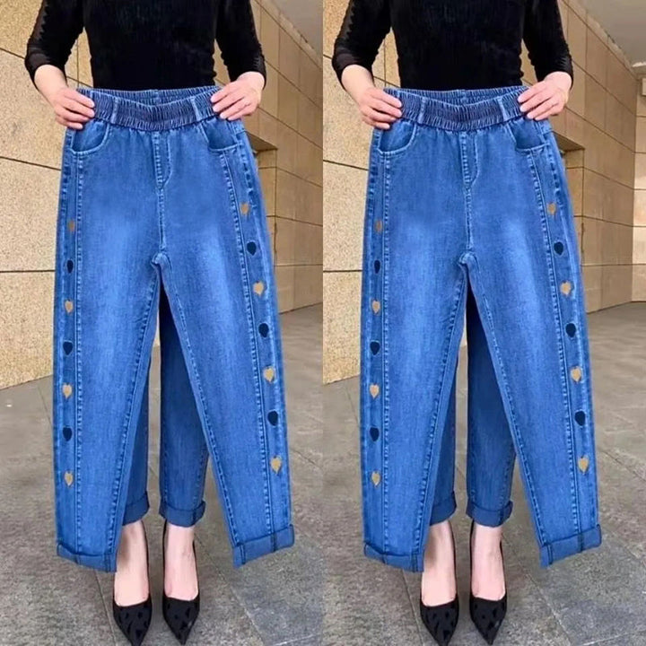 Pantaloni Jogger Donna Elastici con Dettagli Laterali Vestibilità
