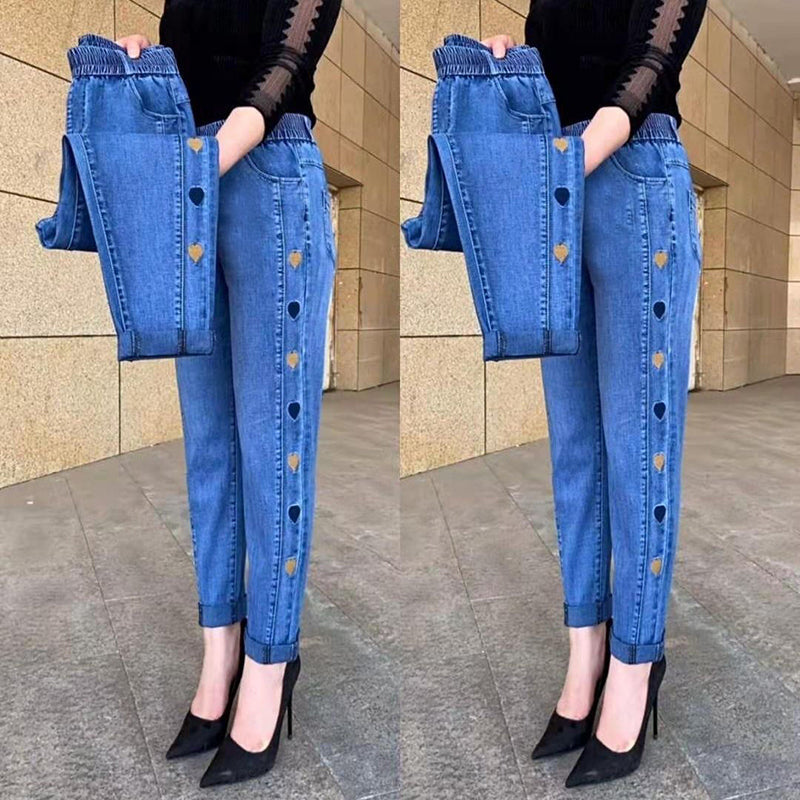 Pantaloni Jogger Donna Elastici con Dettagli Laterali Vestibilità - Vesarelli