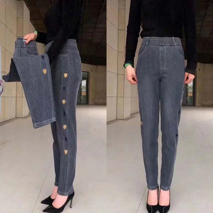Pantaloni Jogger Donna Elastici con Dettagli Laterali Vestibilità