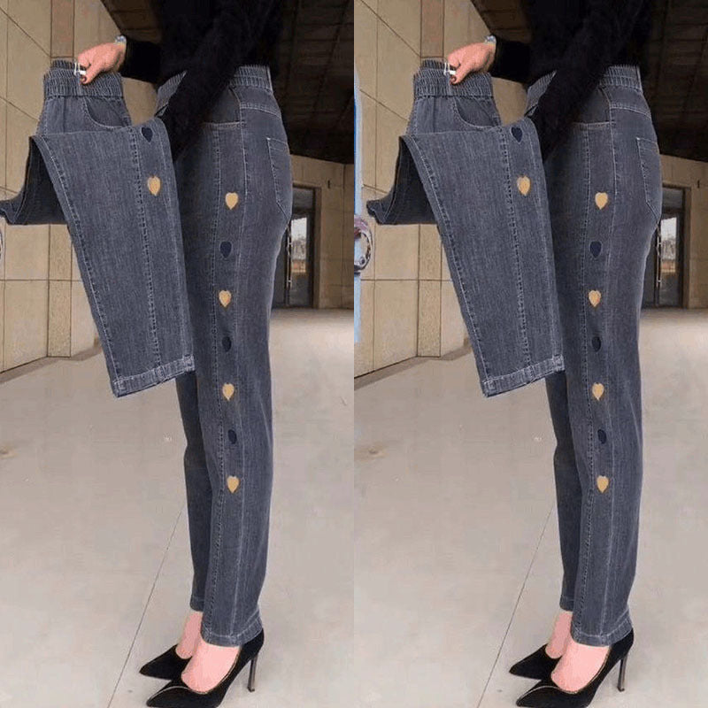Pantaloni Jogger Donna Elastici con Dettagli Laterali Vestibilità