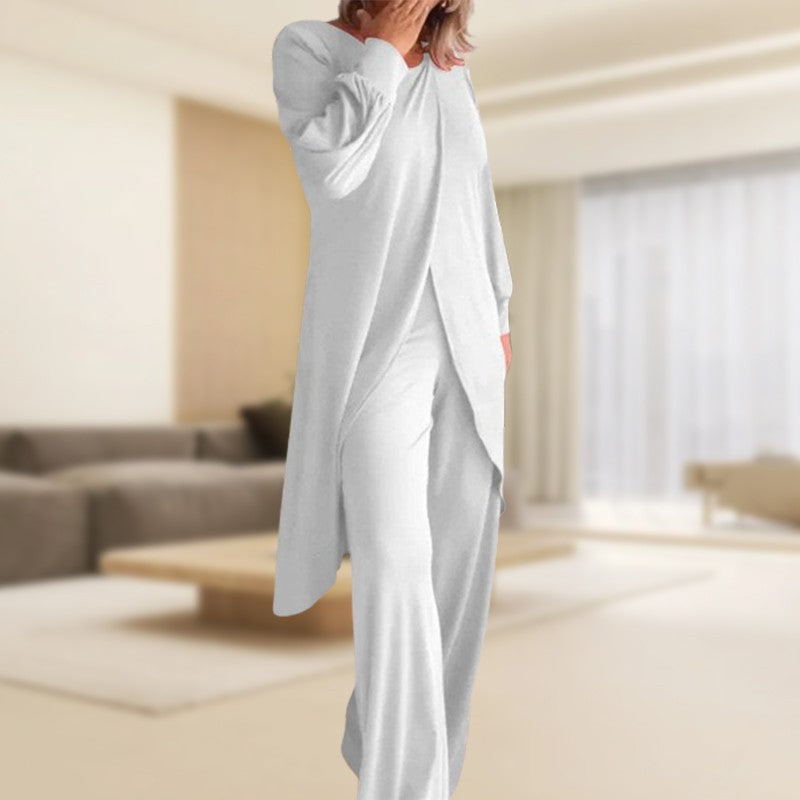 Completo Donna Due Pezzi Tessuto Leggero Vestibilità Regular - Vesarelli