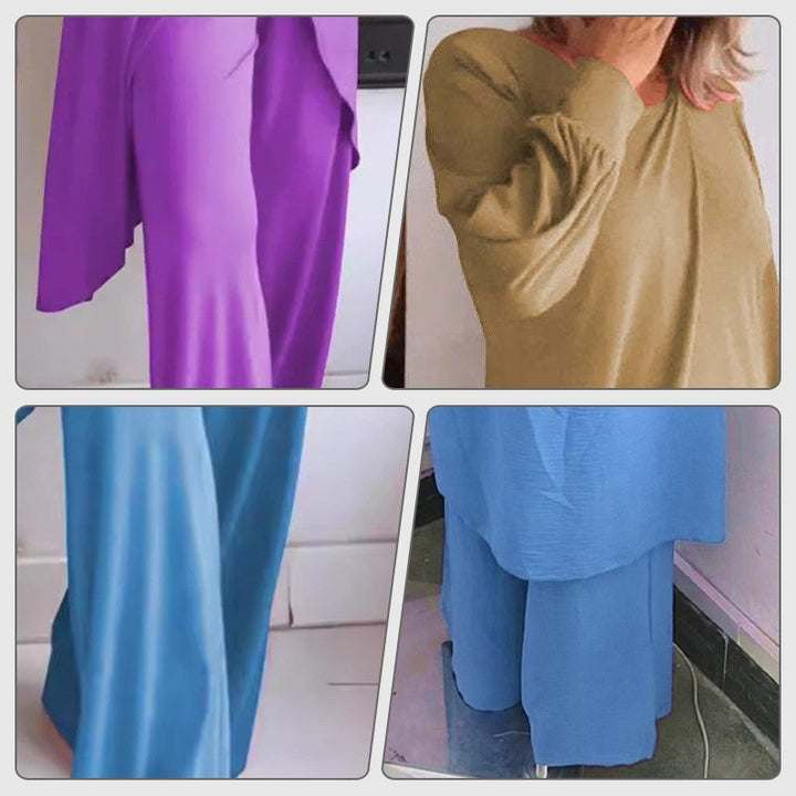 Completo Donna Due Pezzi Tessuto Leggero Vestibilità Regular