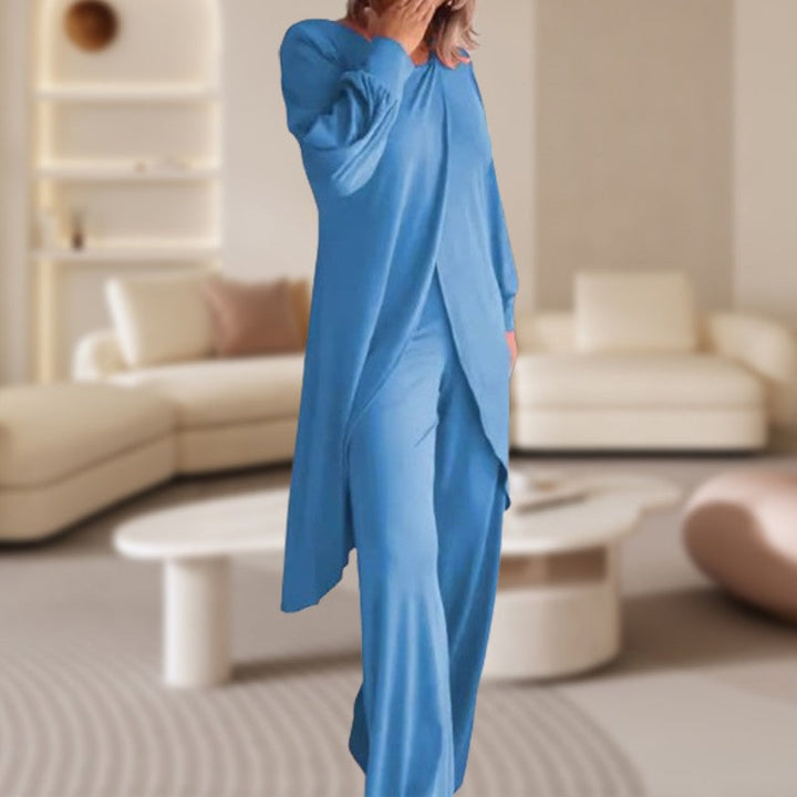 Completo Donna Due Pezzi Tessuto Leggero Vestibilità Regular