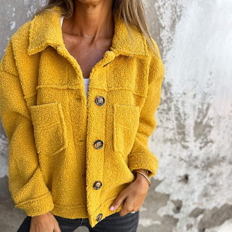 Giacca Donna Corta in Lana Revers Classico Accogliente - Vesarelli