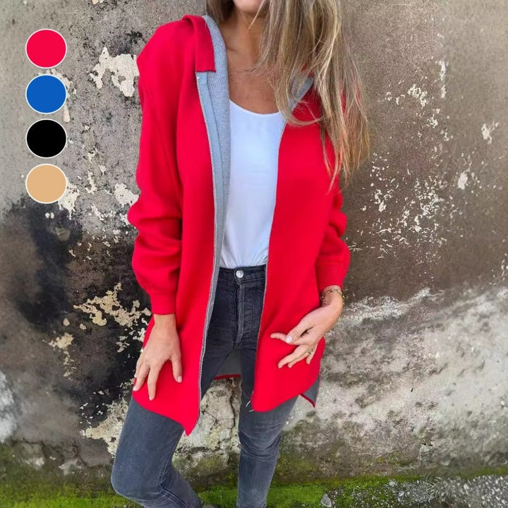 Giacca Donna in Pile Oversize con Cerniera Stile Casual - Vesarelli