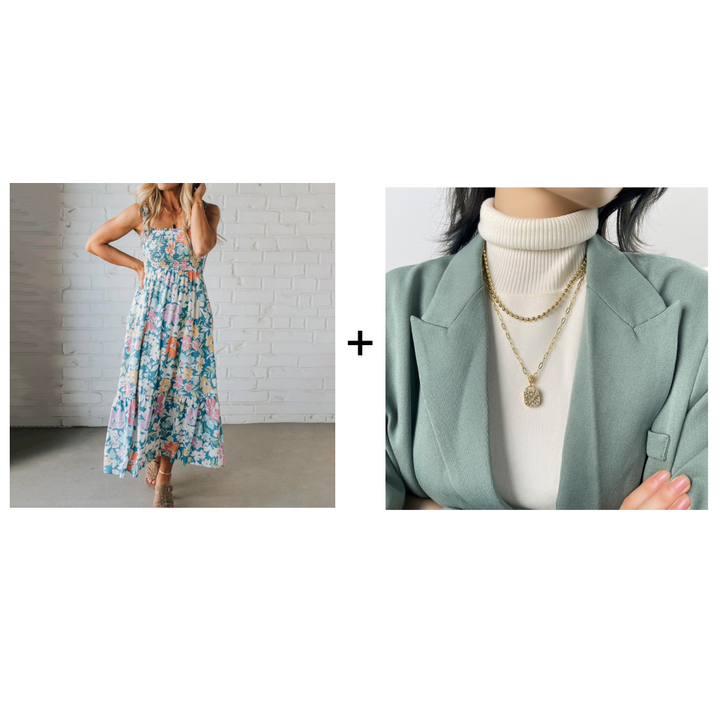 Abito Donna Svolazzante Spalline Sottili Elegante Estate