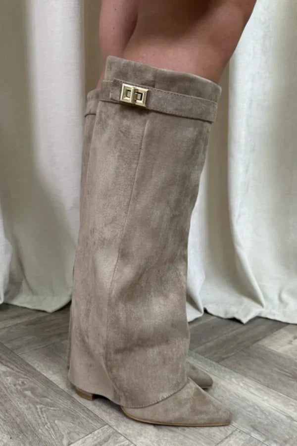 Stivali Donna Tacco Alto Design Elegante Dettagli - Vesarelli