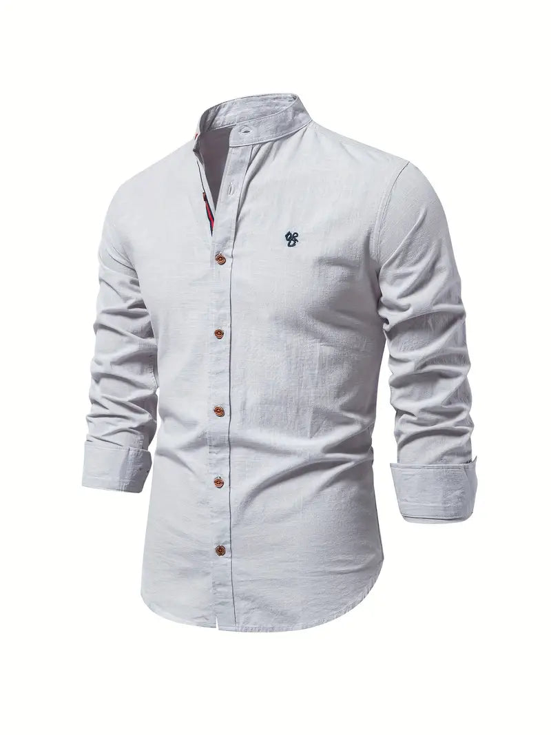 Camicia Uomo Cotone Leggera Vestibilità Regular