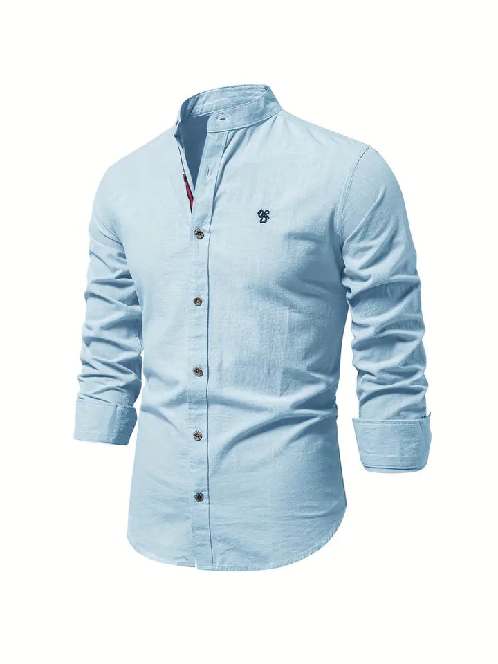 Camicia Uomo Cotone Leggera Vestibilità Regular