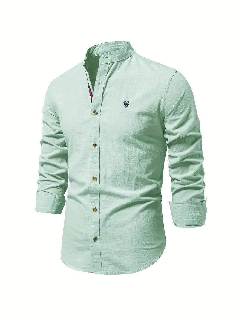 Camicia Uomo Cotone Leggera Vestibilità Regular