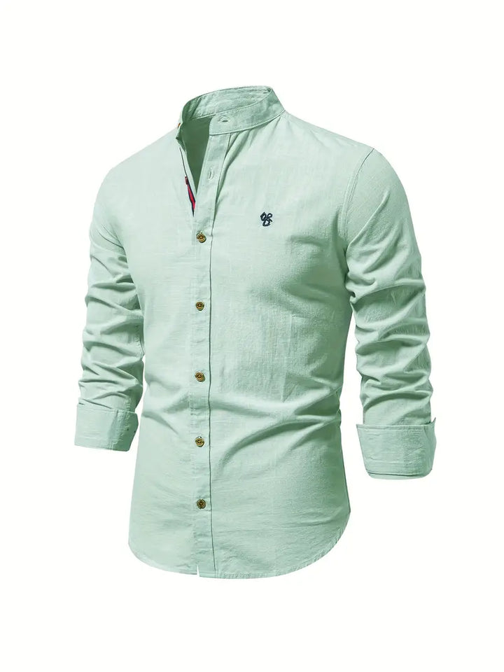 Camicia Uomo Cotone Leggera Vestibilità Regular
