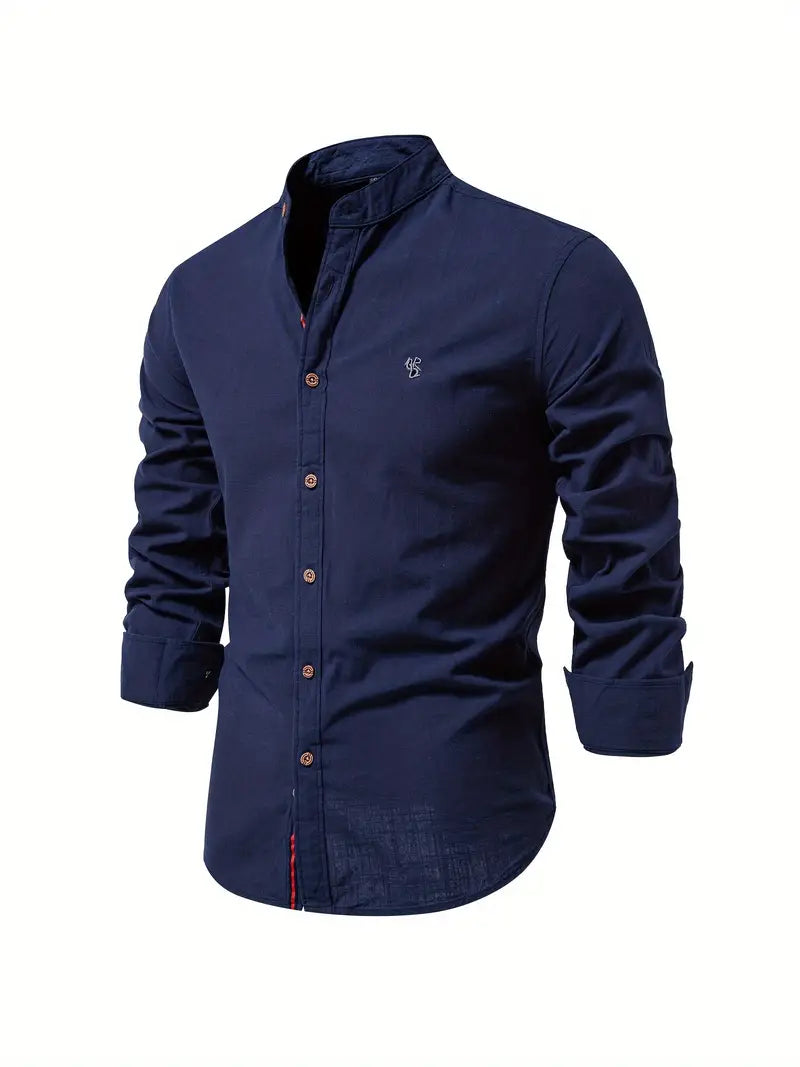 Camicia Uomo Cotone Leggera Vestibilità Regular